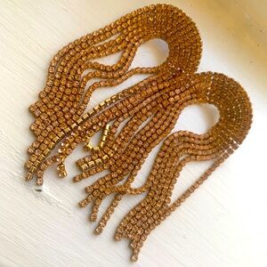 Feed me gems/ hair candy by Han gold rainbow earrings